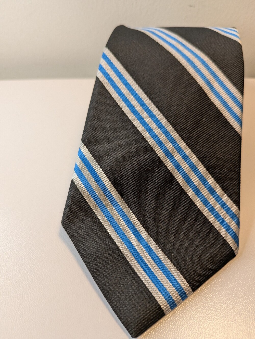 Brooks Brothers 9/11 Memorial Silk Tie Navy Blue Striped Reg Tie NWOT